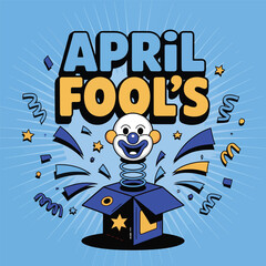Naklejka premium April fools vector image