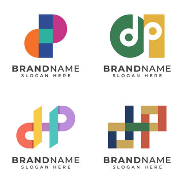An array of colorful abstract logos designed for branding purposes, showcasing unique shapes and vibrant colors that draw attention and convey creativity.