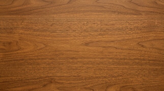 Close up shot of smooth brown walnut wood grain texture background