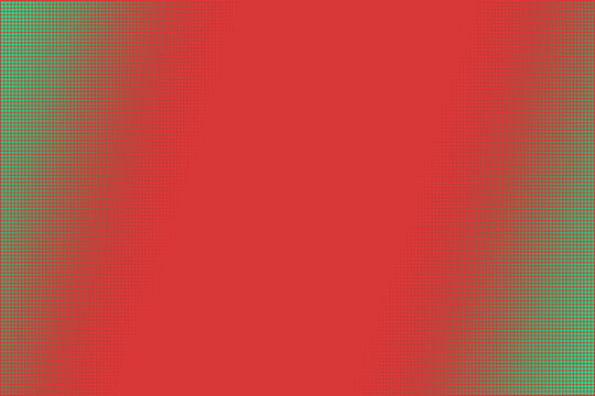 Retro Comic Book Halftone Background with Red and Green Gradient for Gaming and Pop Art Design