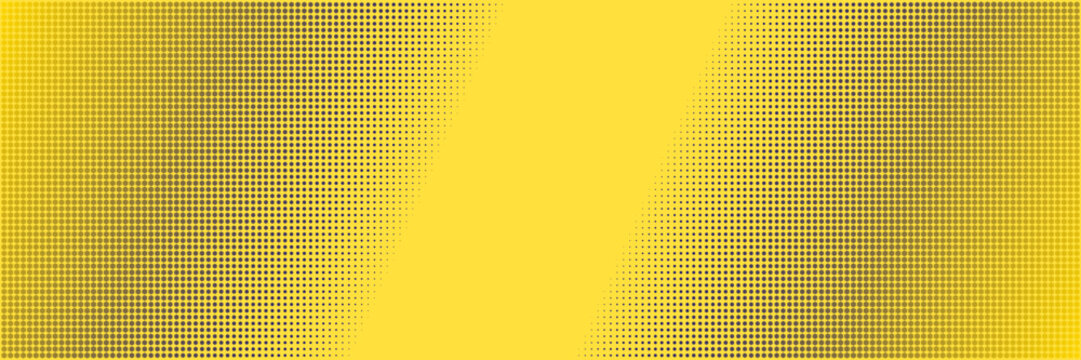 Yellow Comic Book Halftone Background for Retro Superhero Graphic Design