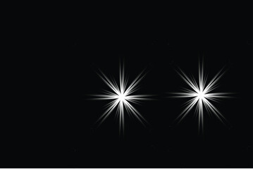 Fototapeta premium A glowing blue galaxy design featuring an abstract star burst and bright energy flares creates a motion pattern across a dark space backdrop for this shining illustration