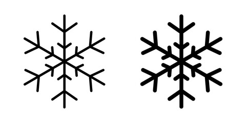 Fototapeta premium Stylized Snowflake Designs