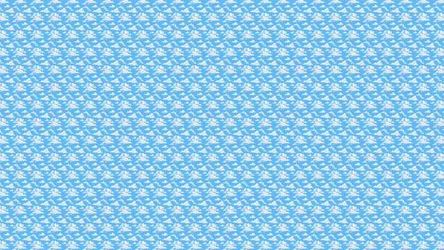 Stereoscopic 3D Magic Eye Pattern Background, Blue and White Abstract Repetitive Design
