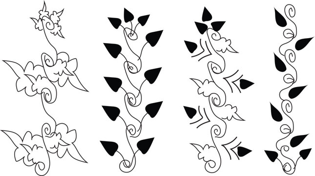 handwritten Devanagari script characters on white background