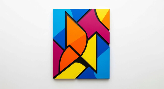 abstract geometric background business, chart, icon, color, triangle, puzzle, 3d