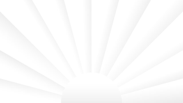 Minimal retro white sun rays background