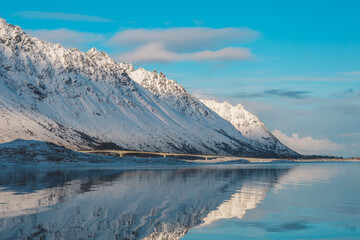 Obraz premium Lofoten islands in winter