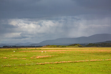 Fototapeta premium Scottish landscape with clouds