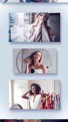 Inside the Images Carousel. Vertical Stories Opener for Social Media.