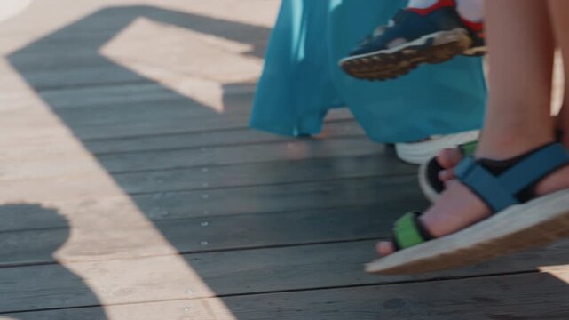 Relaxed woman in sunny outdoors. Casual scene of woman savoring summer while basking in sunlight. Informal setting showing woman enjoying sunny weather in relaxed outdoor environment