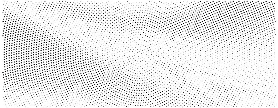 black dots on white backdrop with halftone gradient dot background texture