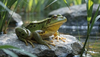 Obraz premium frog in the pond