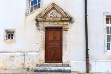 Fototapeta premium Historic 16th Century Renaissance Doorway in Porrentruy, Switzerland