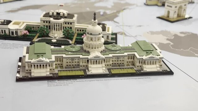 Neoclassical capitol miniature with dome