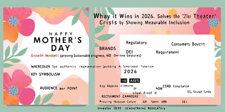 A mother s day card with text about inclusion and regulatory compliance