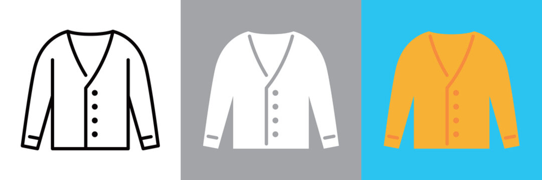 上着のシンプルなアイコン