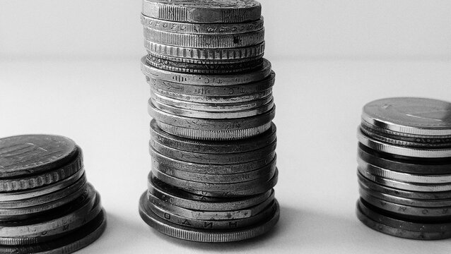 stacks of coins
