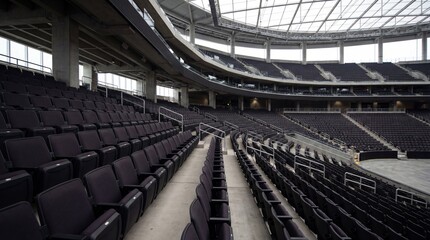 Naklejka premium Empty stadium seating