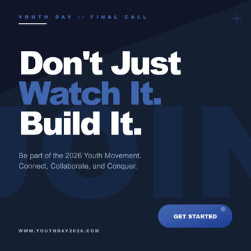 Motivational quotes, typography, Youth Day posters, final call, business vector post design template