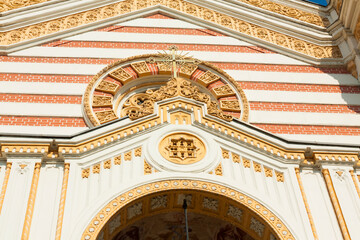 Obraz premium Detail of Saint Syridon cathedral, Bucharest, Romania.