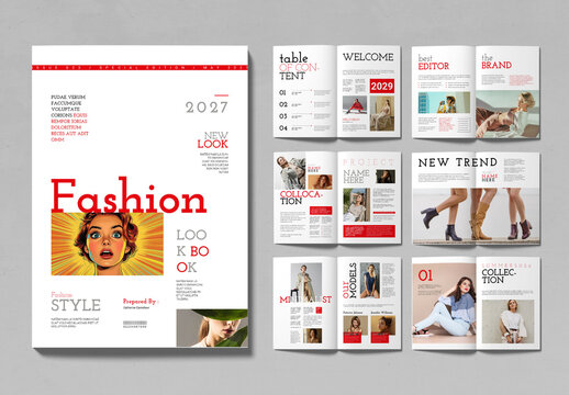 Fashion Look Book Design Template