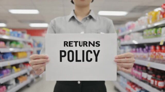 A store's returns policy.