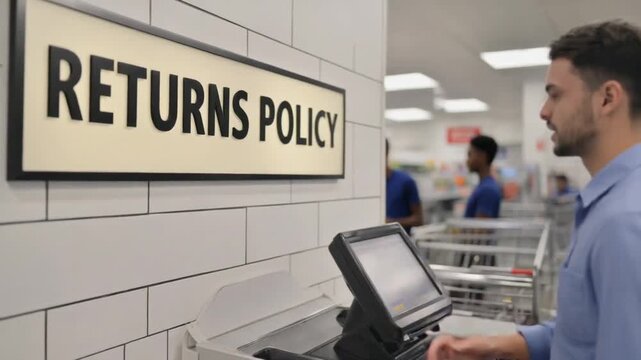 A store's returns policy.