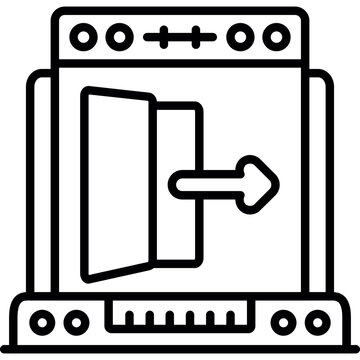 Logout Icon Vector Element
