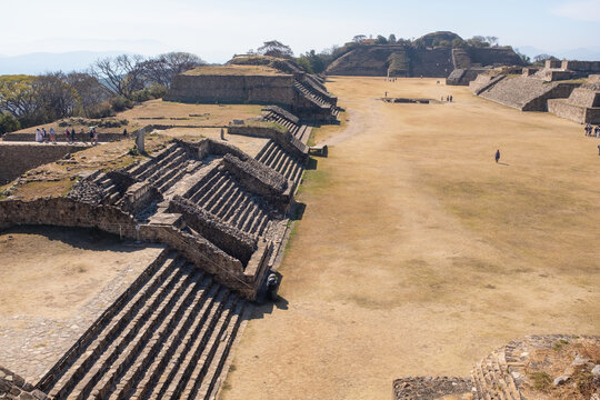 Pyramid complex at Monte Alban archaeological site