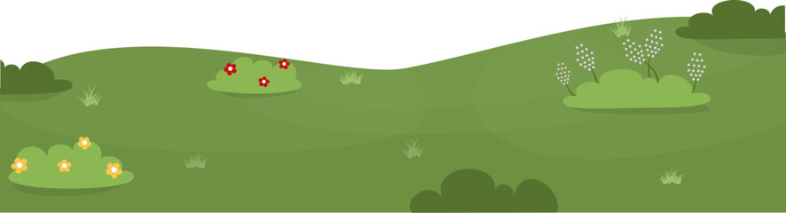 Fototapeta premium Green grass illustration