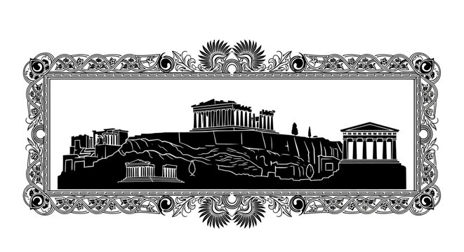 Ancient Greek Architecture Parthenon Structure.