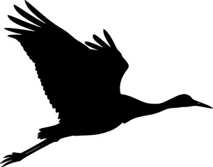 Obraz premium Crane bird svg, Crane bird silhouette, Japanese crane svg, Sandhill crane svg, Crane silhouette, Crane svg set 