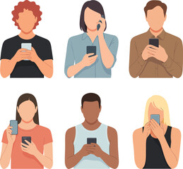 People using mobile phones © Aasif