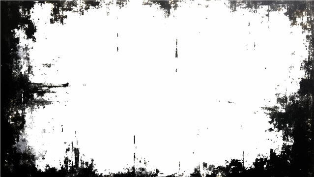 Abstract grunge texture frame and rough distressed border and edgy graphic design element and dramatic vintage effect and artistic concept background and weathered retro style.