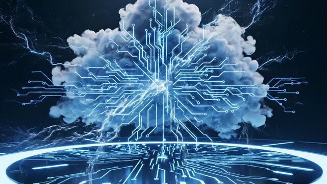 Cloud computing brain with circuitry for corporate presentations, business marketing, and commercial use