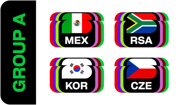 Group A Flags Stylized