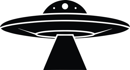 UFO flying saucer vector icon © FFY