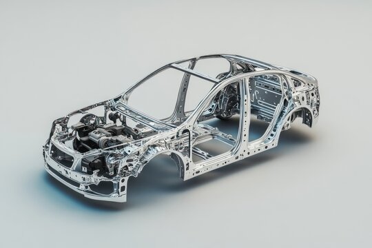 Car vehicle automobile frame.