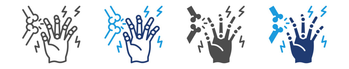 Fototapeta premium arthritis icon set multiple style