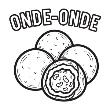 Onde Onde Illustration with Filled Center and Classic Design