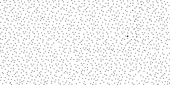 Seamless polka dot pattern. Vector pattern with black circles on white background.