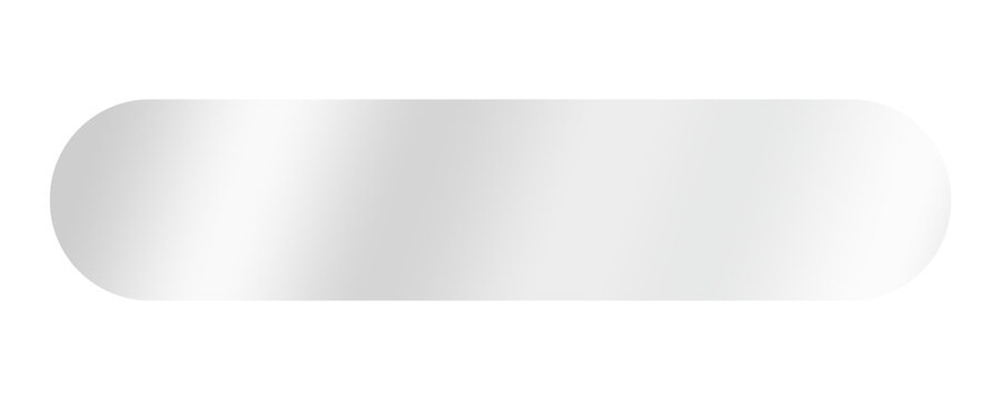 Glossy glass UI button pill shape on transparent backgrounds illustrations png