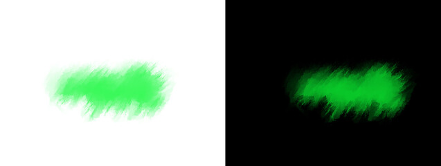 Fototapeta premium Abstract Green Glow Mist Light Effect on Dark Minimal Background