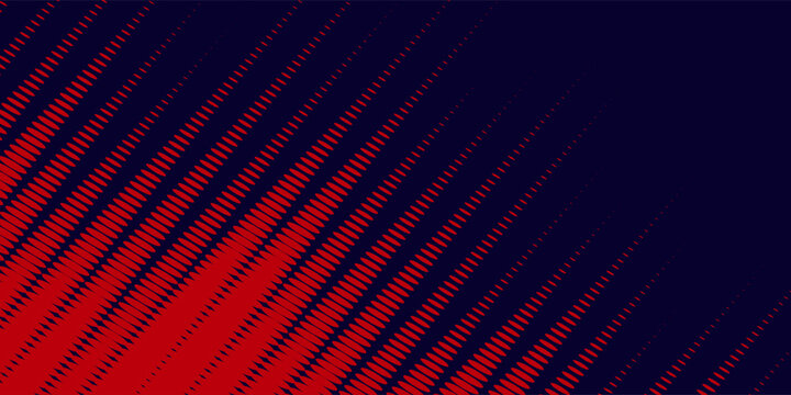 Red halftone dots blue color pattern gradient grunge texture background. Dot pop art comic sport style vector illustration.