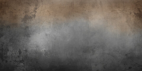 Fototapeta premium An aged grunge metal plate background features a dark textured surface with vintage gray concrete patterns and rough dirty paint on an old wall backdrop