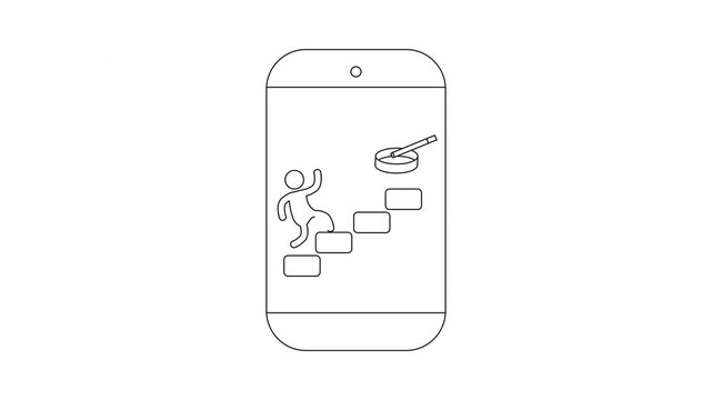 Phone Game Illustration - A Journey to the Top.