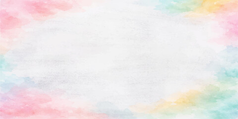 Obraz premium Abstract colorful watercolor background with vintage paper texture and artistic paint splashes featuring a pastel pink pattern on aged parchment for a retro wall art backdrop illustration