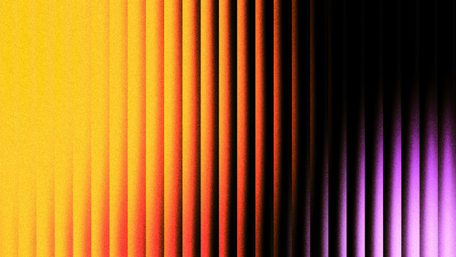 Digital presentation background featuring glowing noisy ribbed glass in yellow and orange with vertical grain texture