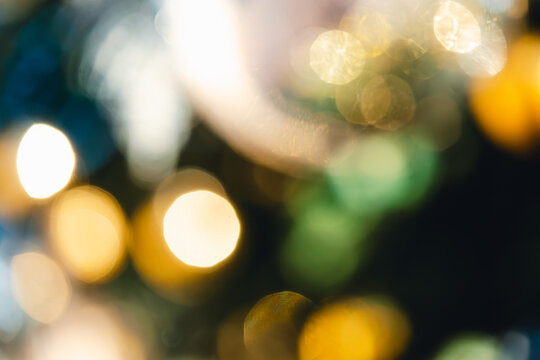 Golden orbs shimmer through the velvet night.